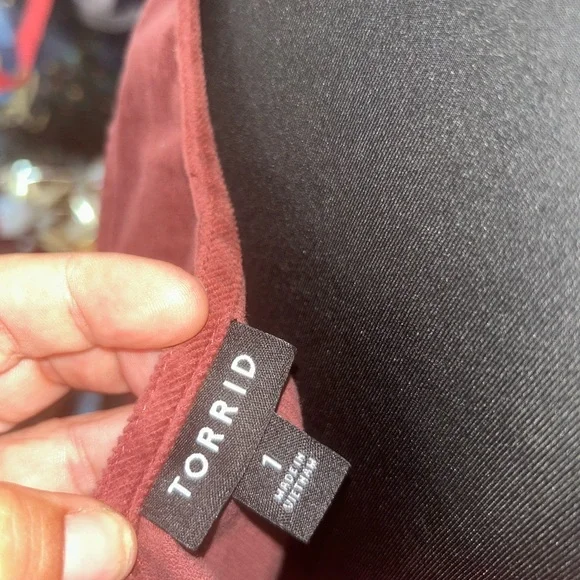 Torrid Burgundy Corduroy Dress - Picture 3 of 6